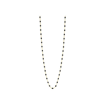 Gigi Clozeau Classique necklace, yellow gold, black resin, size 60cm