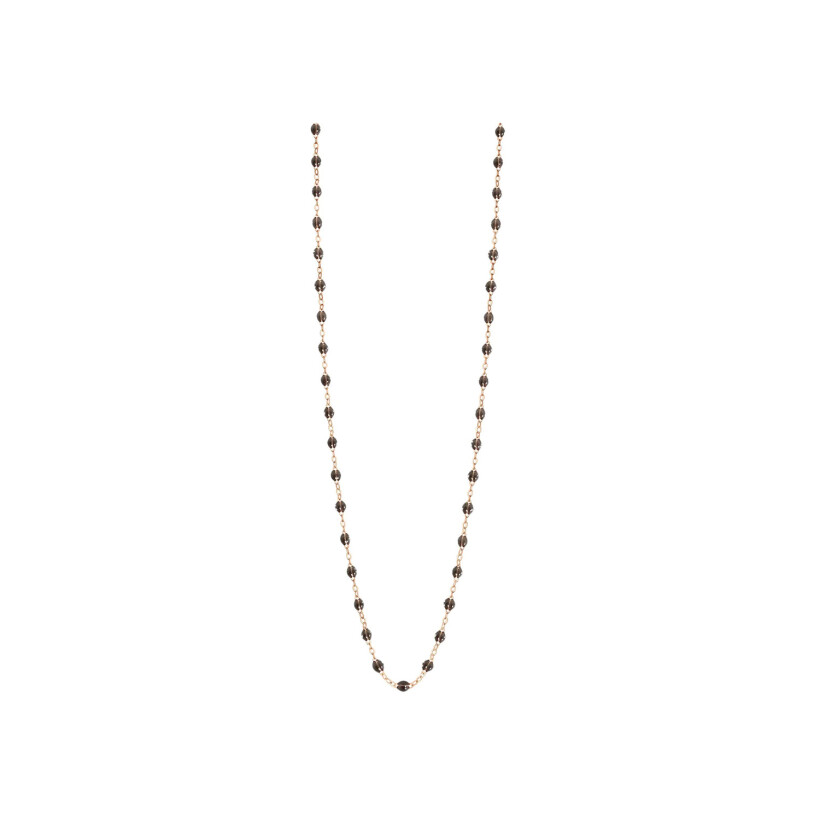 Gigi Clozeau Classique necklace, rose gold, quartz resin, size 86cm