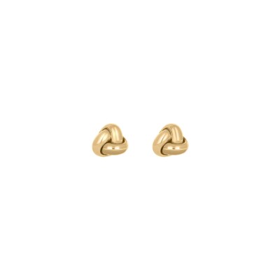 Boucles d'oreilles nœud en or jaune