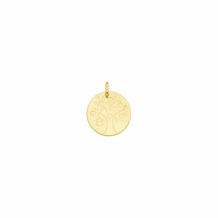 Médaille Arbre de vie en or jaune