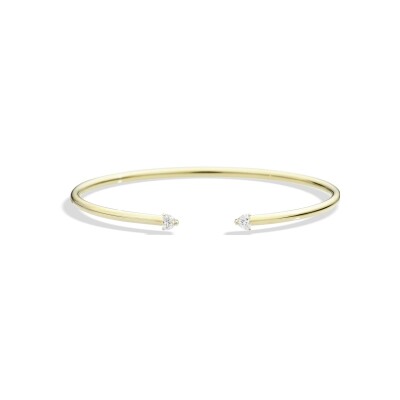 Bracelet Recarlo Anniversary More en or jaune et diamants coeurs naturels 0.29 ct, taille M