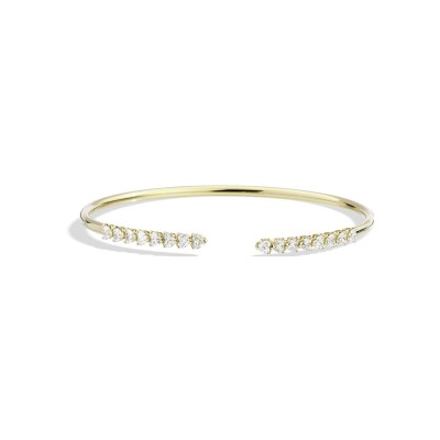 Recarlo Anniversary More bracelet in yellow gold and natural heart diamonds 1.40 ct, size M