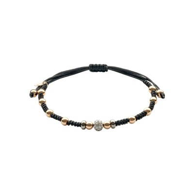Bracelet Doux Essentials en or rose et diamant