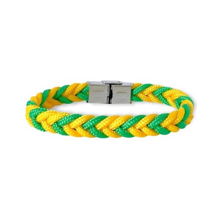 Bracelet Elden Paris Football Nantes en acier et cordes, 20cm