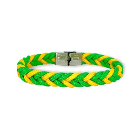 Bracelet Elden Paris Football Nantes en acier et cordes, 20cm