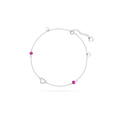 Bracelet Spark Lilo en argent plaqué platine et cristaux