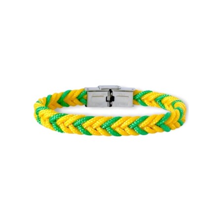 Bracelet Elden Paris Football Nantes en acier et cordes, 18cm