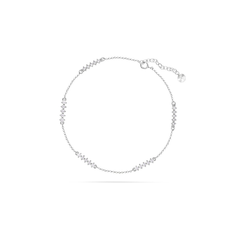 Bracelet Spark Nilo en argent plaqué platine et cristaux