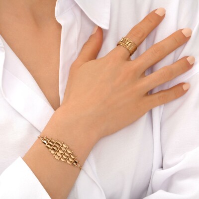 Bracelet SATELLITE Babylone en plaqué or