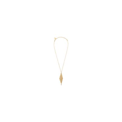 Collier SATELLITE Babylone en plaqué or et grenat