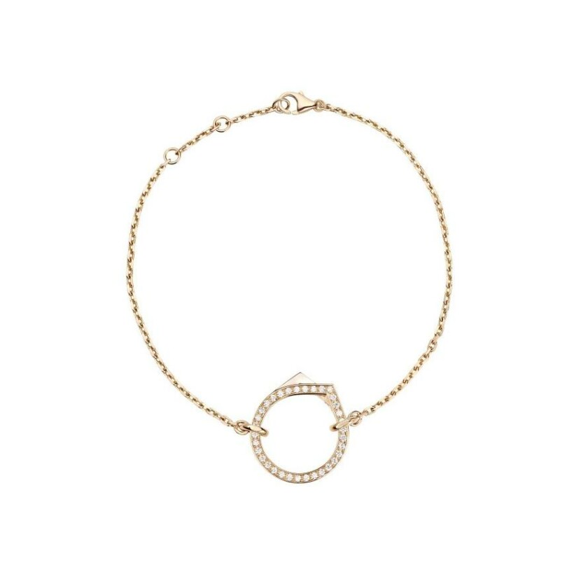 Repossi Antifer bracelet, rose gold and white diamonds