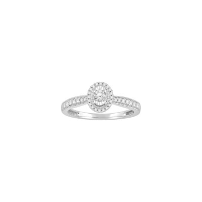 Bague en or blanc et diamants de 0.24ct