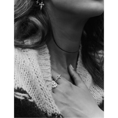 Bague Stone Paris Blood Diamonds en or jaune et diamants