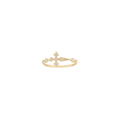 Bague Stone Paris Blood Diamonds en or jaune et diamants