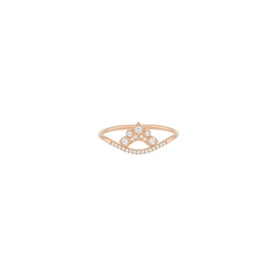 Bague Stone Paris Nude en or rose et diamants