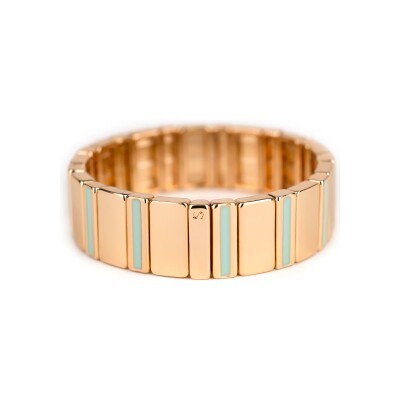 Bracelet Simone à Bordeaux Baguette Gold Opaline en métal doré émaillé