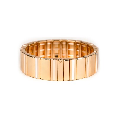 Bracelet Simone à Bordeaux Baguette Gold & Pure en métal doré émaillé