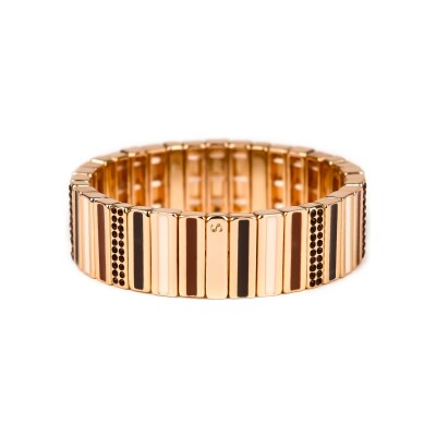 Bracelet Simone à Bordeaux Baguette Strass Le Marais en métal doré émaillé