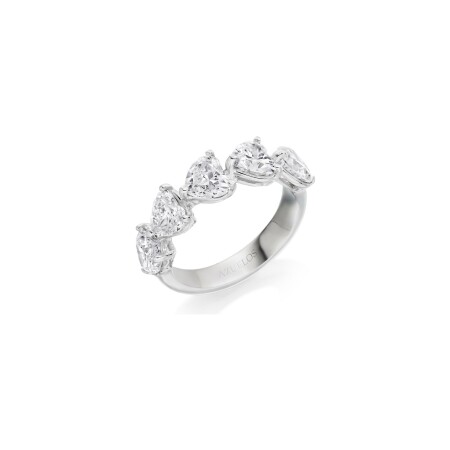 Bague en or blanc et diamant