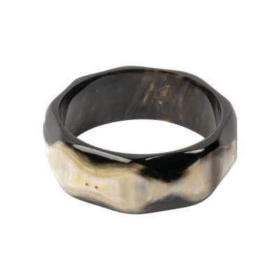 Bracelet jonc ATELIER1811 Barnabe Naturel Brun en corne naturelle