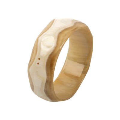 Bracelet jonc ATELIER1811 Barnabe Naturel Clair en corne naturelle
