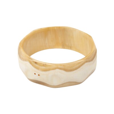 Bracelet jonc ATELIER1811 Barnabe Naturel Clair en corne naturelle