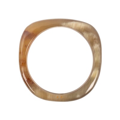 Bracelet jonc ATELIER1811 Basile Blanc en corne naturelle