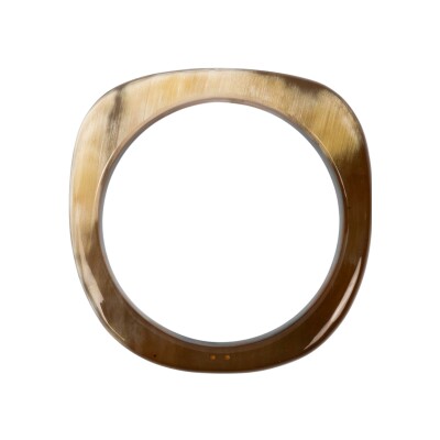 Bracelet jonc ATELIER1811 Basile Dore en corne naturelle
