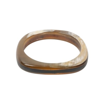 Bracelet jonc ATELIER1811 Basile Noir en corne naturelle