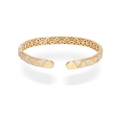 Bracelet Marina B Triangolini en or jaune et diamants