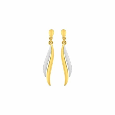 Boucles d'oreilles en plaqué or et plaqué or jaune