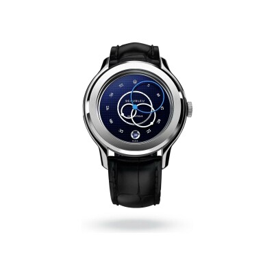 BeauBleu Ecce Smalt watch with black strap