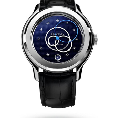 Montre BeauBleu Ecce Smalt bracelet noir