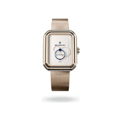 Montre BeauBleu Ecce Figura Lys bracelet acier or rose