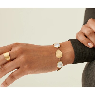Bracelet Marco Bicego LUNARIA COLOR en or jaune et nacre