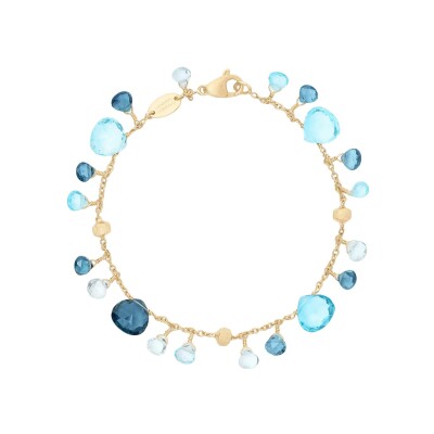Bracelet Marco Bicego PARADISE en or jaune et topaze bleue