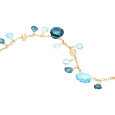 Bracelet Marco Bicego PARADISE en or jaune et topaze bleue