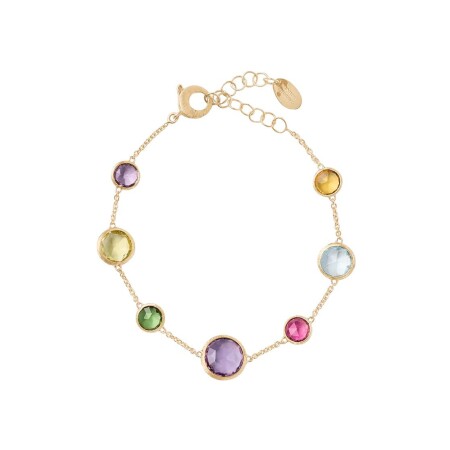 Bracelet Marco Bicego Jaipur Colour en or jaune et pierres fines multicolores