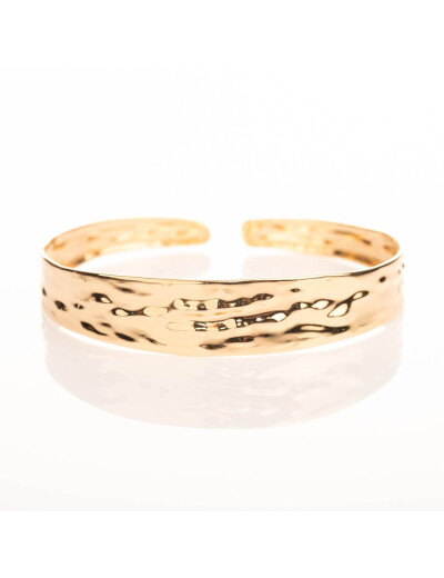 Bracelet Maison Ballet by Scarlett esclave froissé en or jaune