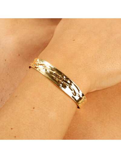 Bracelet Maison Ballet by Scarlett esclave froissé en or jaune