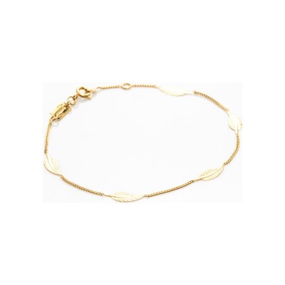 Bracelet Maison Ballet by Scarlett petites plumes en or jaune