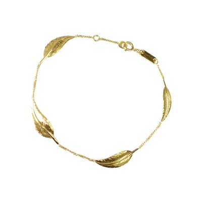 Bracelet Maison Ballet by Scarlett plumes en or jaune 9 carats