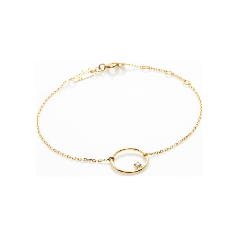 Bracelet Maison Ballet by Scarlett fil rond en or jaune et diamant