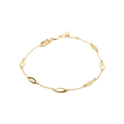 Bracelet Maison Ballet by Scarlett grandes navettes ajourées en or jaune