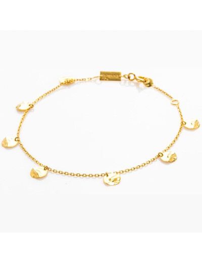 Bracelet Maison Ballet by Scarlett petits ronds en or jaune 9 carats