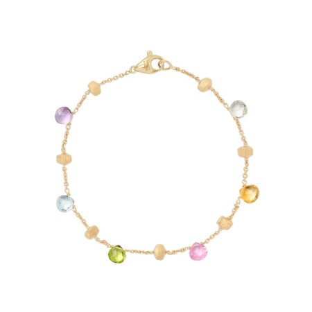 Bracelet Marco Bicego Paradise en or jaune et pierres fines multicolores