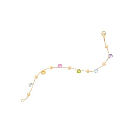 Bracelet Marco Bicego Paradise en or jaune et pierres fines multicolores