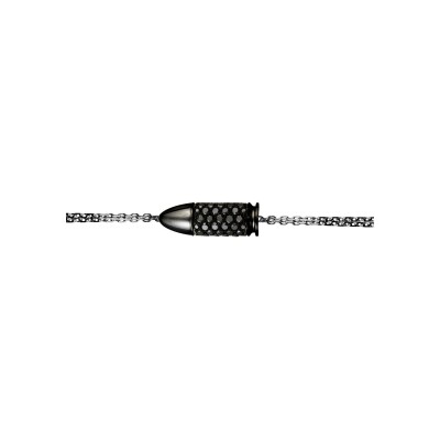 Bracelet Akillis Bang Bang en or blanc et diamants noirs