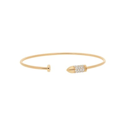 Bracelet Akillis Mini Bang Bang en or rose et diamants