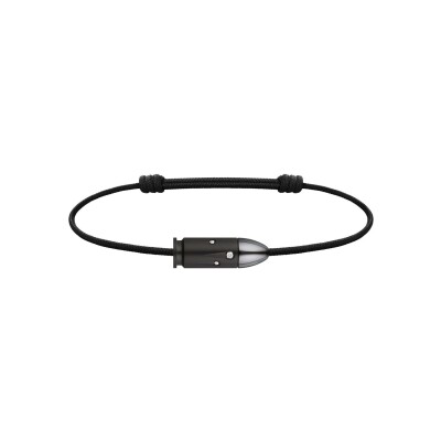 Bracelet Akillis Bang Bang en titane DLC noir et diamants